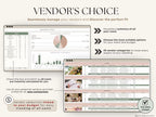 The Ultimate Wedding Planner | Complete Wedding Planning Spreadsheet & Digital Organizer