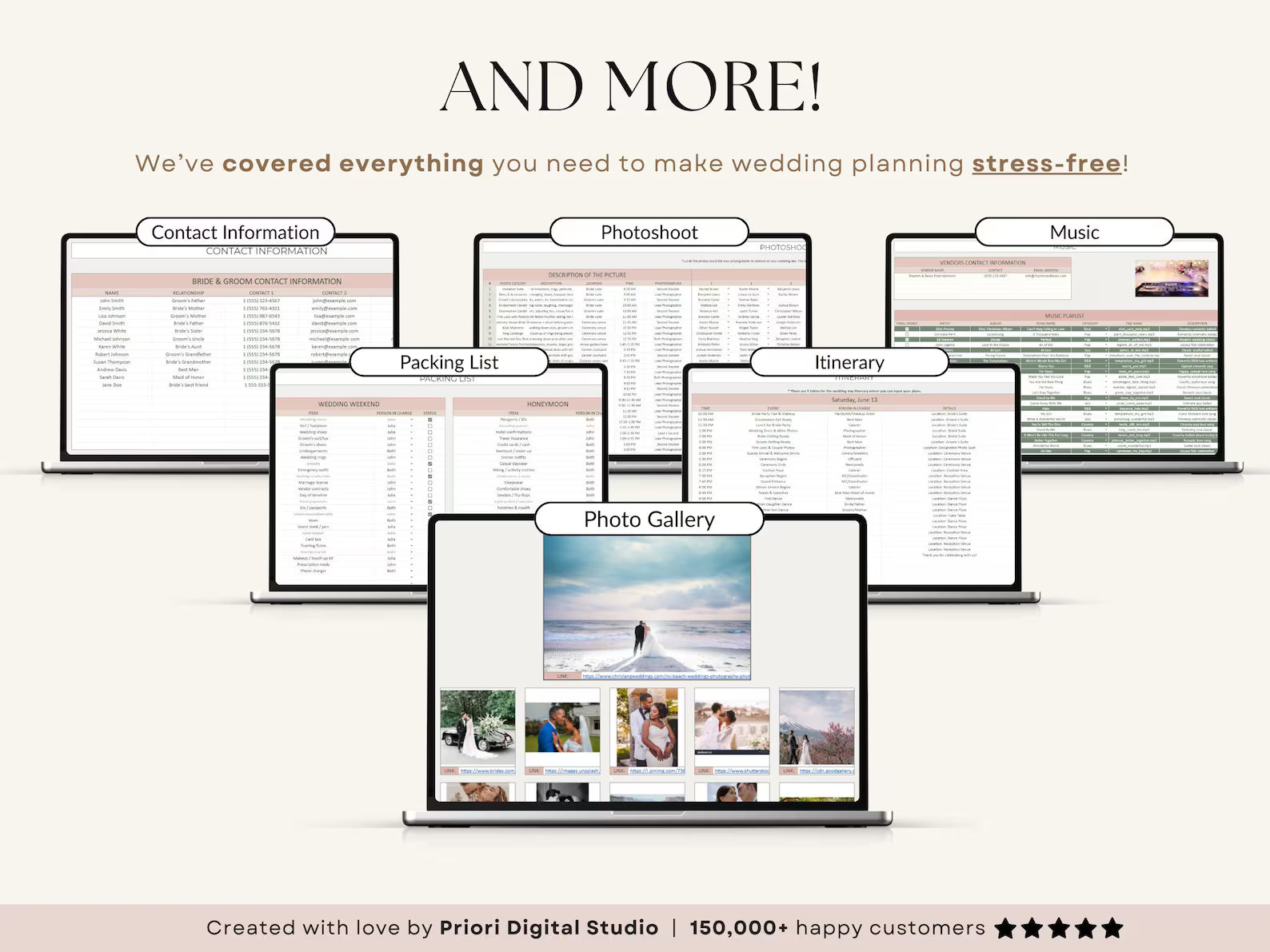 The Ultimate Wedding Planner | Complete Wedding Planning Spreadsheet & Digital Organizer